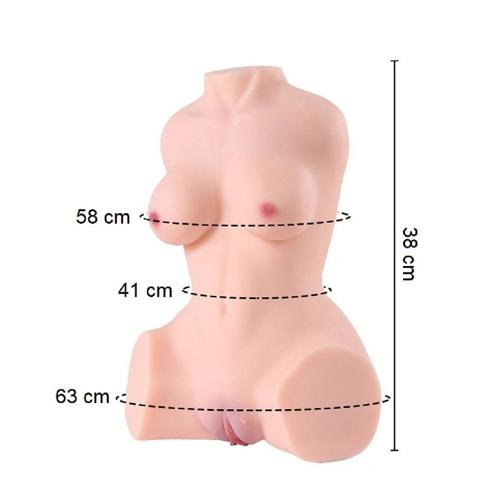 Реалистичный женский торс Alles 38 см