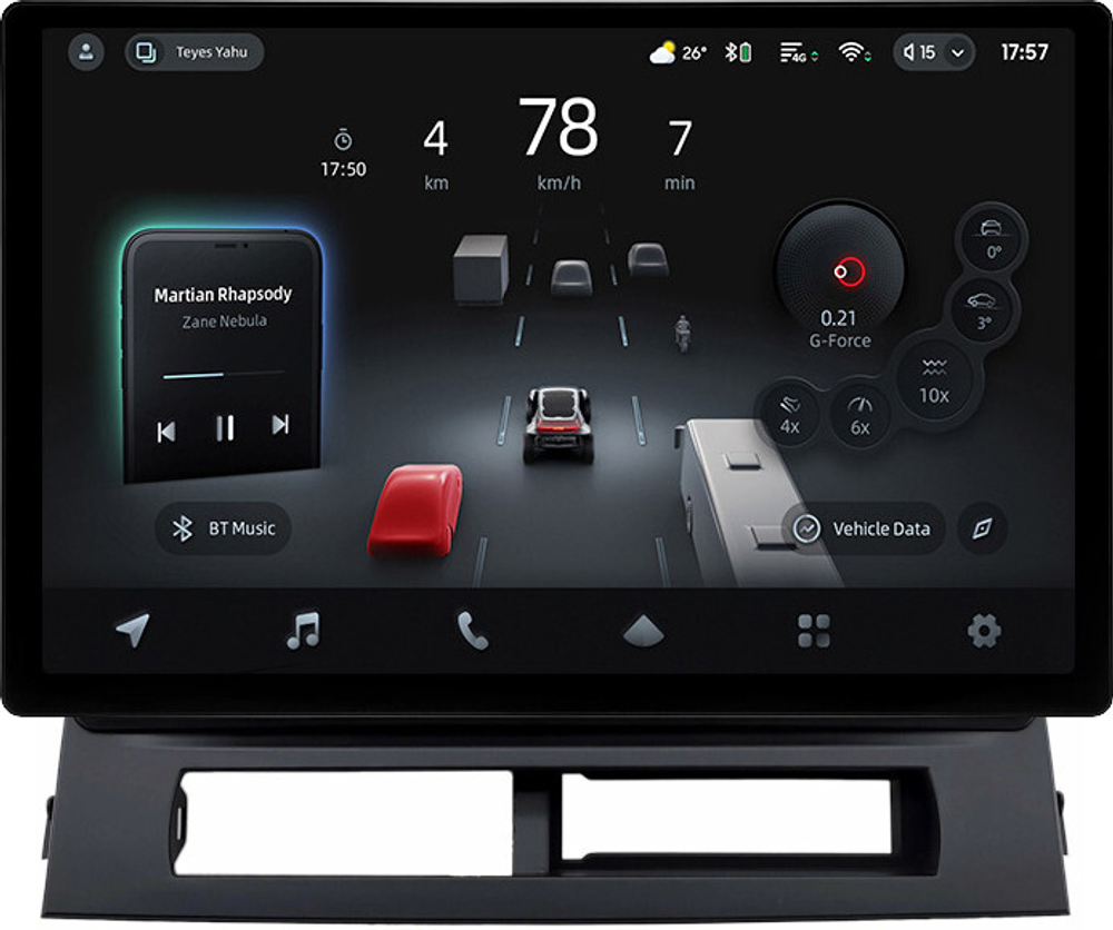 Магнитола для Toyota Prius 20 2003-2011 (наверх) - Teyes CC4-PRO монитор 13" 2K QLED на Android 13, Snapdragon 778G, 8+128, AI, CarPlay, DSP, 4G SIM-слот