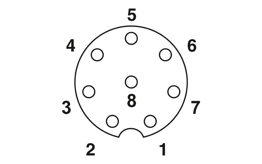 1054338 - SAC-8PY-M/2XF BK 1-PSR - Y-разветвитель