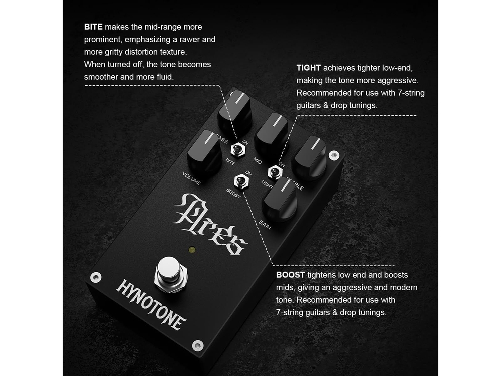 Педаль эффектов Hynotone Ares Black