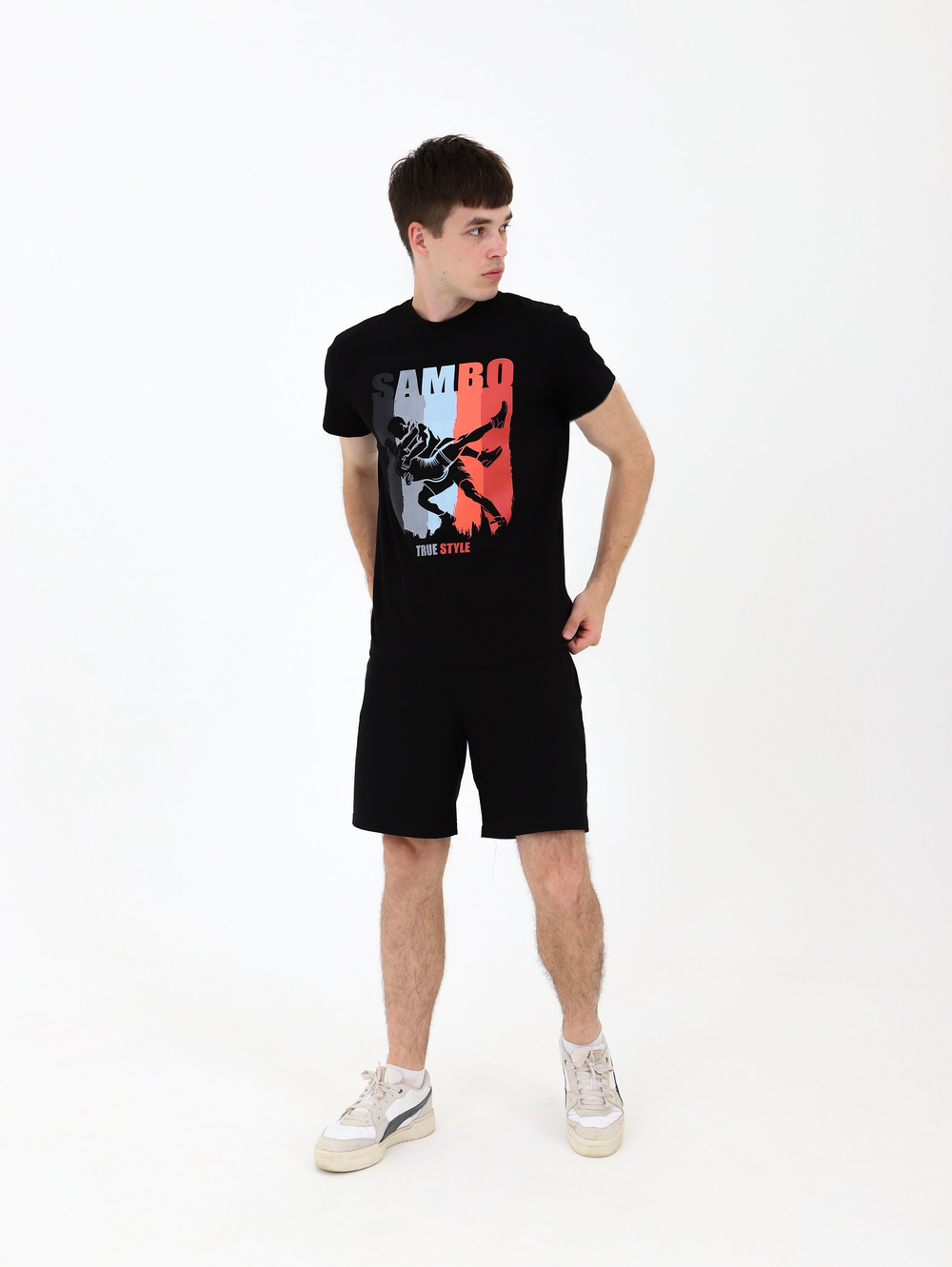 Футболка для САМБО черная мод.2