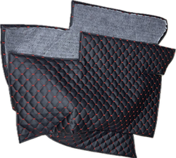 Коврики (утеплитель) под сиденья УАЗ 452 Буханка (красная нить Рубин)