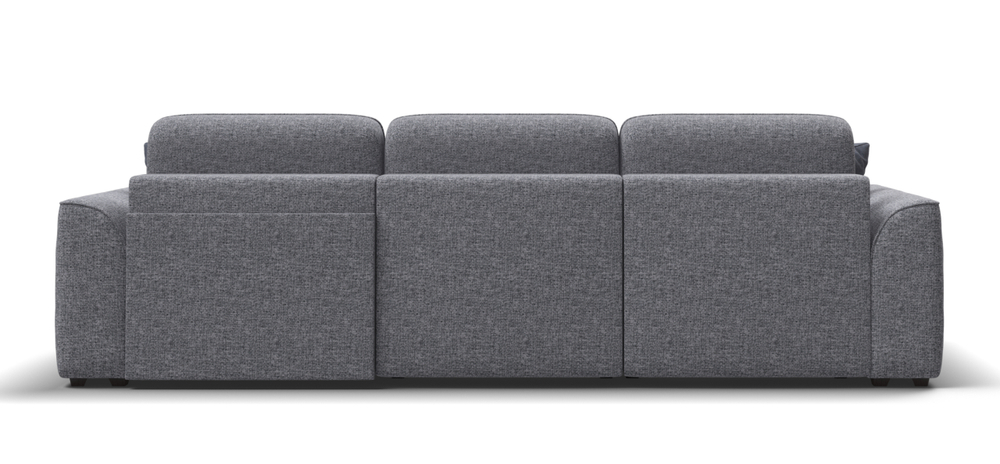 Угловой диван Кинг Рогожка Венто серый