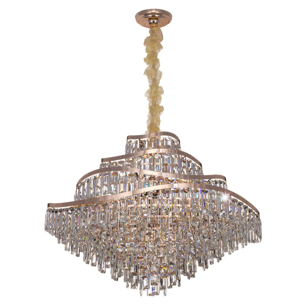 Citilux NAIAD CL315192 Люстра хрустальная подвесная Золото