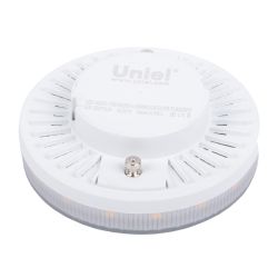 LED-GX53-7W-4000K+3000K-GX53-PR PLB02WH Лампа светодиодная. призма. Белый свет 4000K. Торцевая подсветка. Теплый белый свет 3000K. Картон. ТМ Uniel.