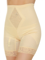 Корсетные панталоны с кружевной отделкой (Размер: M) (Цвет: черный)