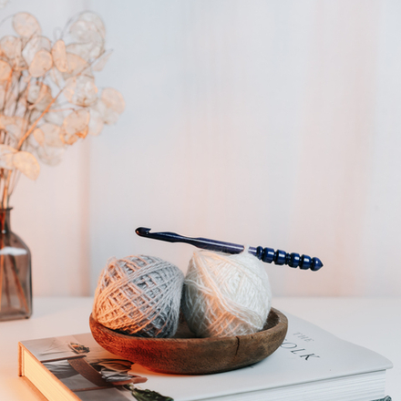 Деревянный крючок для вязания из древесины клена 9 мм. K348