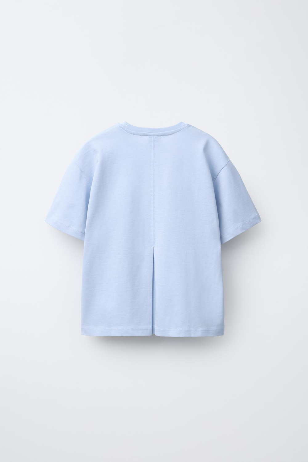 ZARA ФУТБОЛКА С КОНТРАСТНЫМИ ЦВЕТКАМИ, СИНИЙ