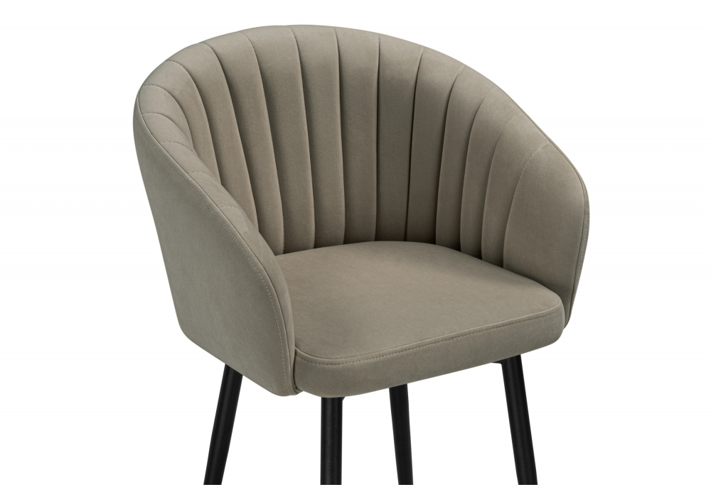 Стул на металлокаркасе Woodville Моншау marseille 13 данс, черный, ножки черные