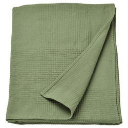 IKEA INDIRA  (ИКЕА ИНДИРА)  -  Покрывало, серо-зеленое, 150x250 см