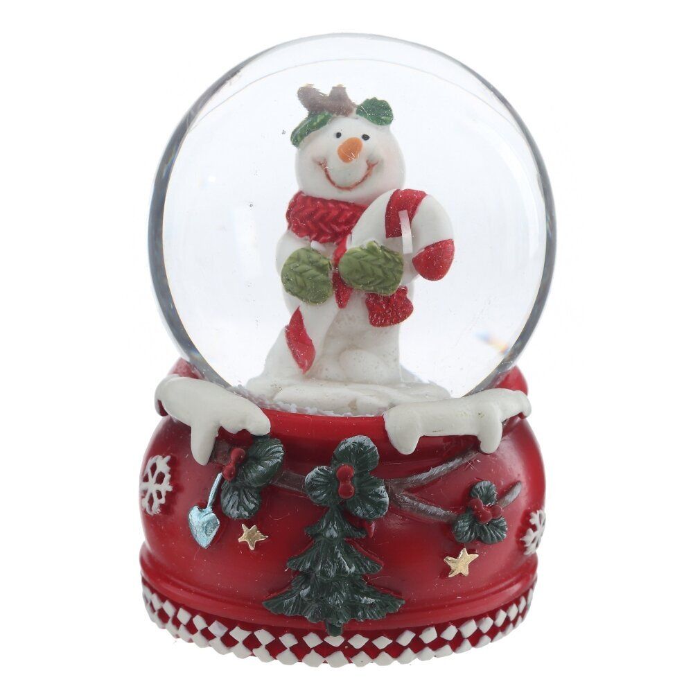GAEM Фигурка декоративная "Снеговик" в стекл шаре, D 4.5 см, L4,5 W4,5 H6,5 см, 2в.