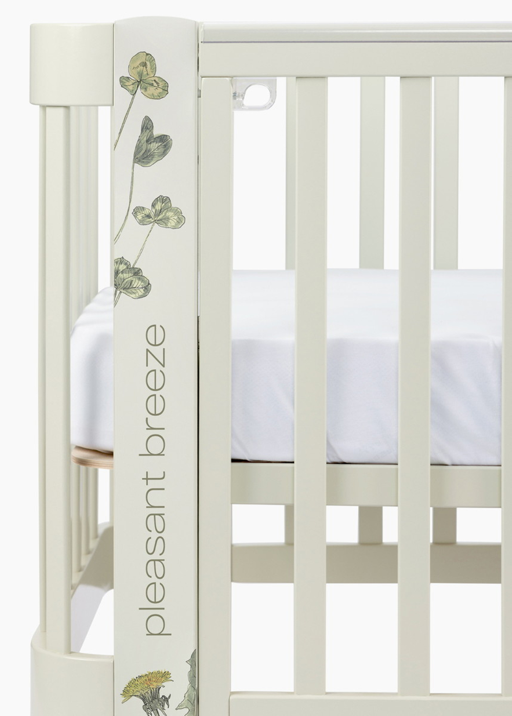 Детская кроватка-трансформер Happy baby Mommy Love в комплекте с расширением 160х70 sage