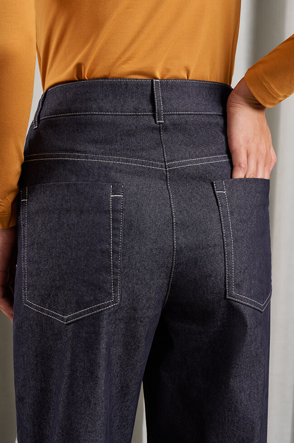 31016 Брюки женские (синий джинс)