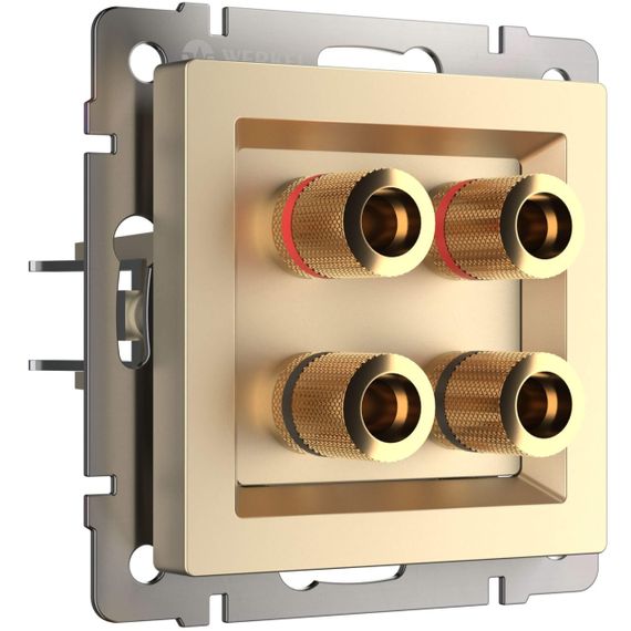 Акустическая розетка Werkel х4 шампань W1185011 4690389157523