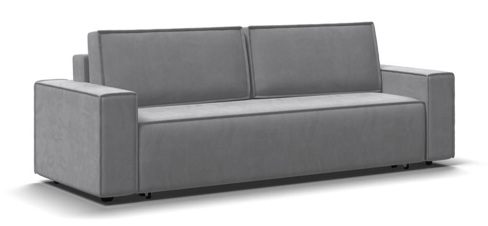 Диван Норд Велюр Монолит сталь