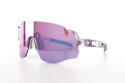 Спортивные очки HILX Savage (L) Shiny Crystal Grey Purple / Purple Lens