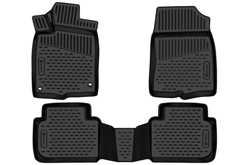 Коврики 3D в салон для HONDA Civic (XI) 2021- 3шт. (полиуретан)  AFM3DA68611210K