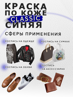 Акриловая краска по коже «Синяя»