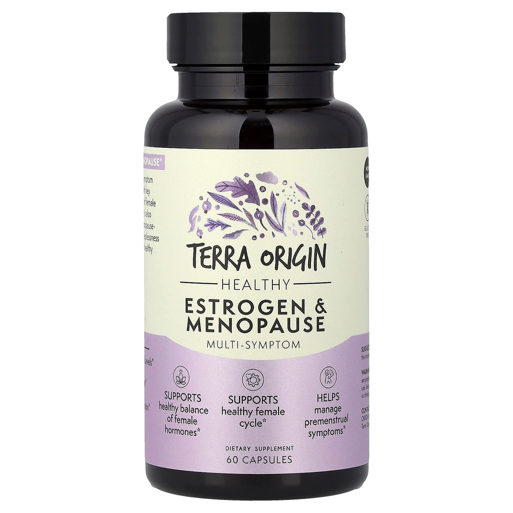 Terra Origin, Здоровый эстроген и менопауза, 60 капсул