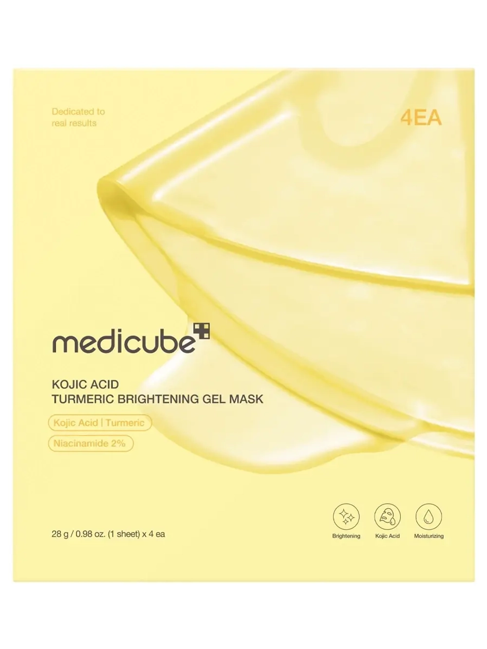 Medicube Гидрогелевая маска для сияния кожи Kojic Acid Turmeric Brightening Gel Mask 28 гр