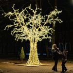 Светодиодное дерево "Ветвистое" с теплой подсветкой