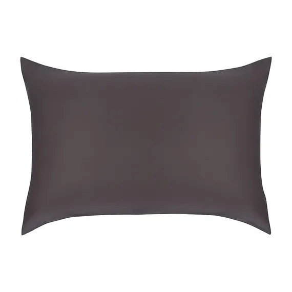 Комплект постельного белья из премиального сатина темно-серого цвета из коллекции essential, 150х200 см