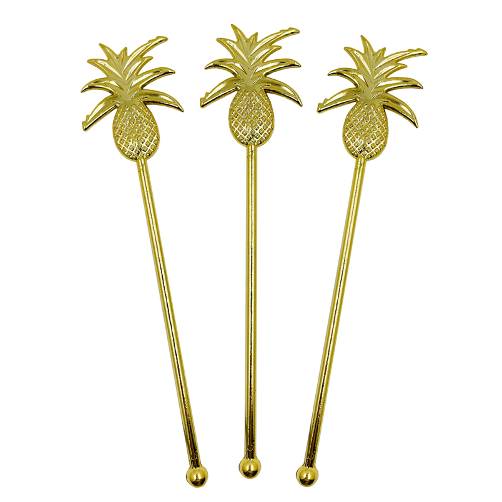 Шпажки для канапе одноразовые "Тропическая пальма" Золото