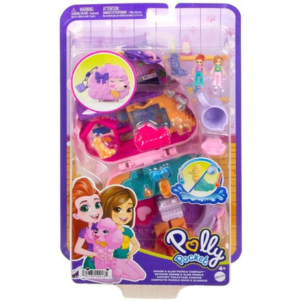 Polly Pocket - Пудель салон красоты Компактный набор 2 куклы + аксессуары HKV35 / артикул   FRY35 HKV35  / GTIN 194735109135