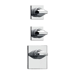 Bossini Apice термостат высокой пропускной способности на 2-3 выхода, индивидуальные накладки для горизонтальной или вертикальной установки, внешняя часть