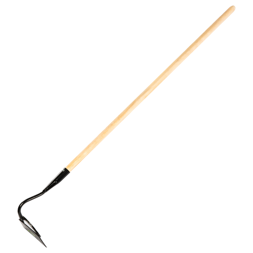 Мотыга стальная усиленная, 170 х 60 х 1430 мм, деревянный черенок, Сибртех