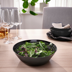 IKEA NÄTBARB  (ИКЕА НÄТБАРБ)  -  Миска, черная, 22 см