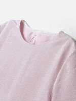 Топ из люрекса "Серебристая роза" 7+