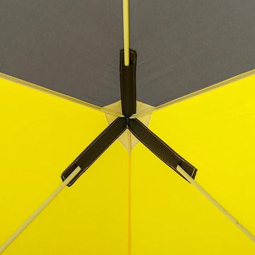 Палатка зимняя Куб 1,5х1,5 желтый/серый (HS-WSC-150YG) Helios