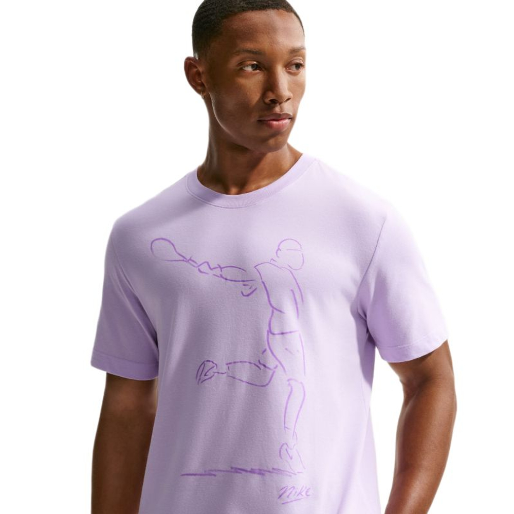 Мужская теннисная футболка Nike Court Paris Slam Dri-Fit Tennis - violet mist