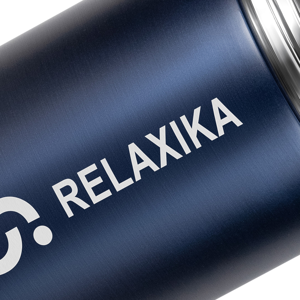 Термос для еды Relaxika 301 (1 литр), темно-синий