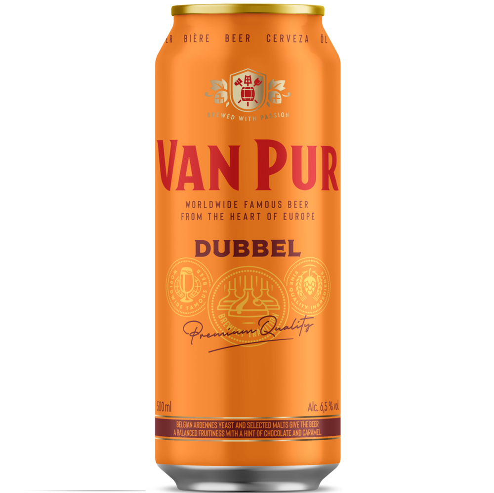 Пиво Van Pur Dubbel, 0,5 л. in can