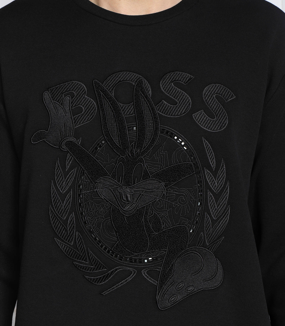 Худи boss x looney tunes salbo lunar BOSS GREEN - черный(50483822)
