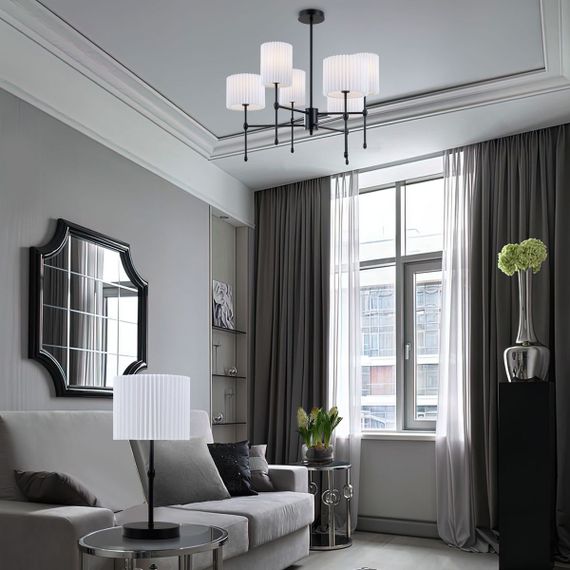 Подвесная люстра Eurosvet Notturno 60162/6 черный Smart