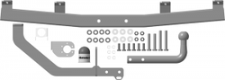 Фаркоп Motodor для Chevrolet Niva 2002-2020, Lada Niva Travel 2021-н.в. (оцинкованный шар)(паспорт и сертификат в комплекте)(без электрики) 93001-A