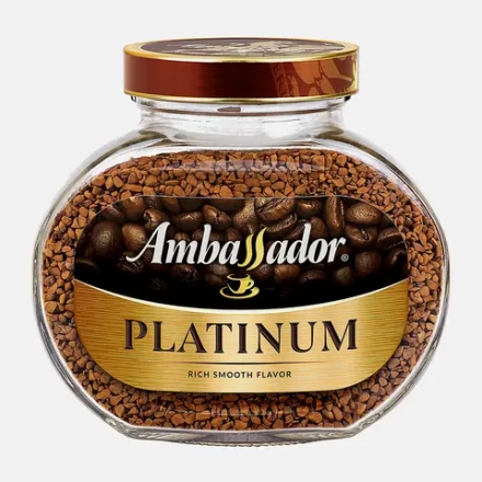 Кофе растворимый Ambassador Platinum 190г