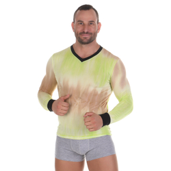 Мужской лонгслив салатовый Wang Jiang WG00148