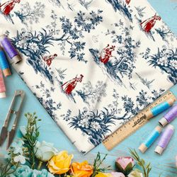 Ткань Ниагара Софт пасторальные мотивы