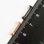 Лабреты 8 мм с шариком (2 шт.) для пирсинга губы. Сталь 316L, золотое, титановое покрытие.