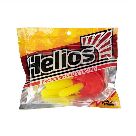 Твистер Credo 3,35&#39;/8,5 см Acid lemon &amp; Red 7шт. (HS-11-029) Helios