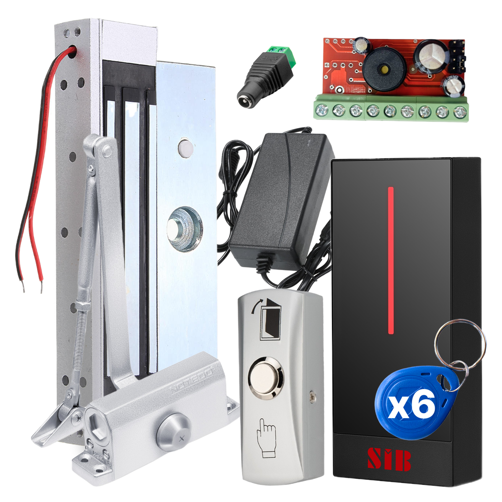 Скуд комплект "Комфорт" с доводчиком на 60 кг и электромагнитным замком на 180 кг