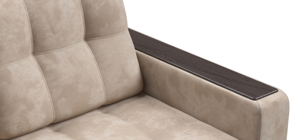 Босс кресло-кровать Велюр Алькантара пепел