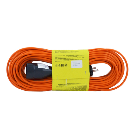 Удлинитель-шнур Старт S 1х30/РС16, с вилкой и розеткой, 2 x 0,75 мм², 30 м, оранжевый