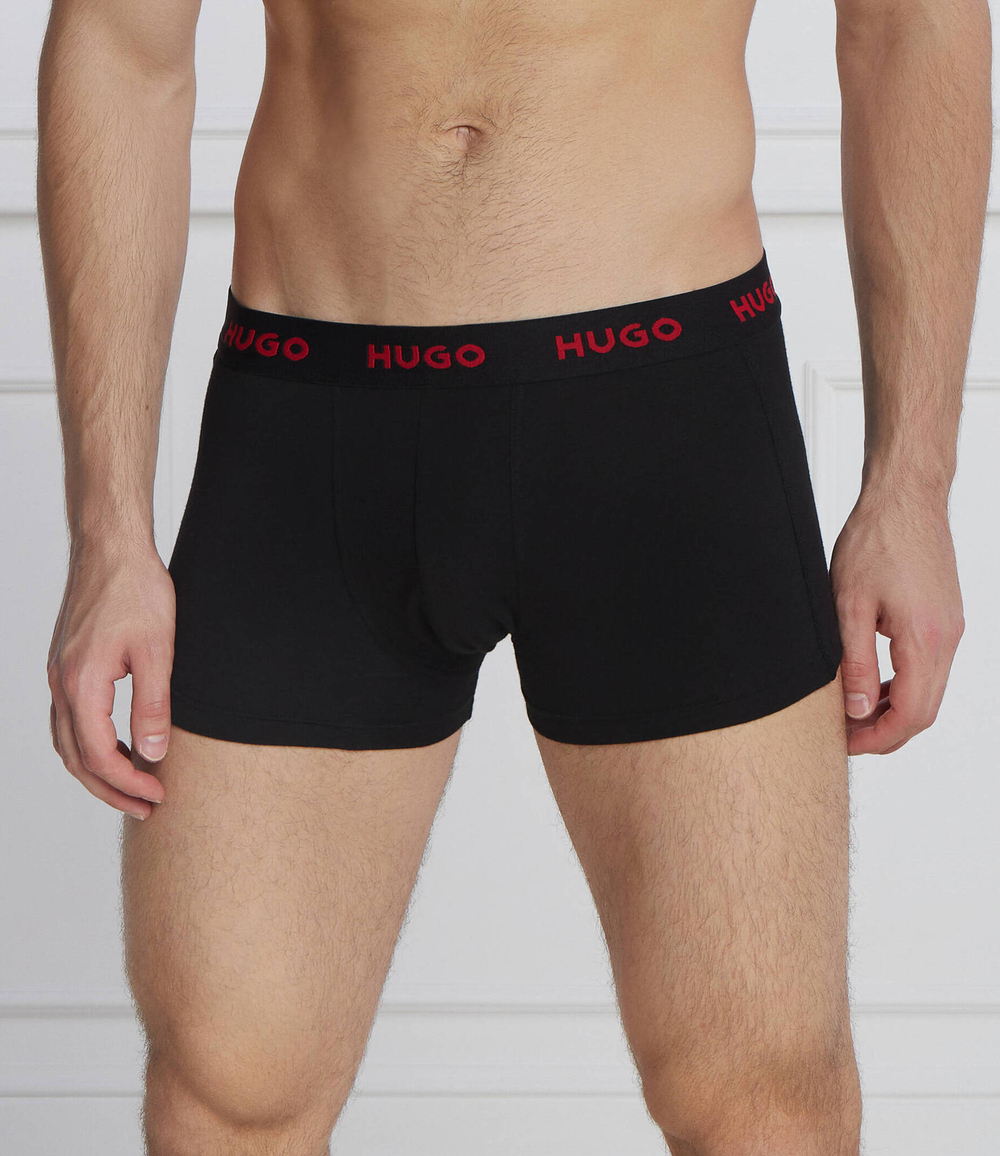 трусики-боксеры 3-pack Hugo Bodywear - черный(50469766)