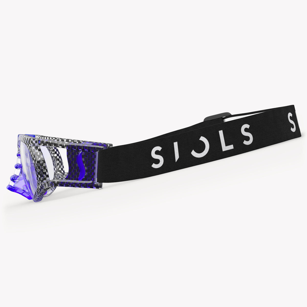 Спортивные очки с диоптриями Siols / Indoor / Crystal Carbon Blue / Large