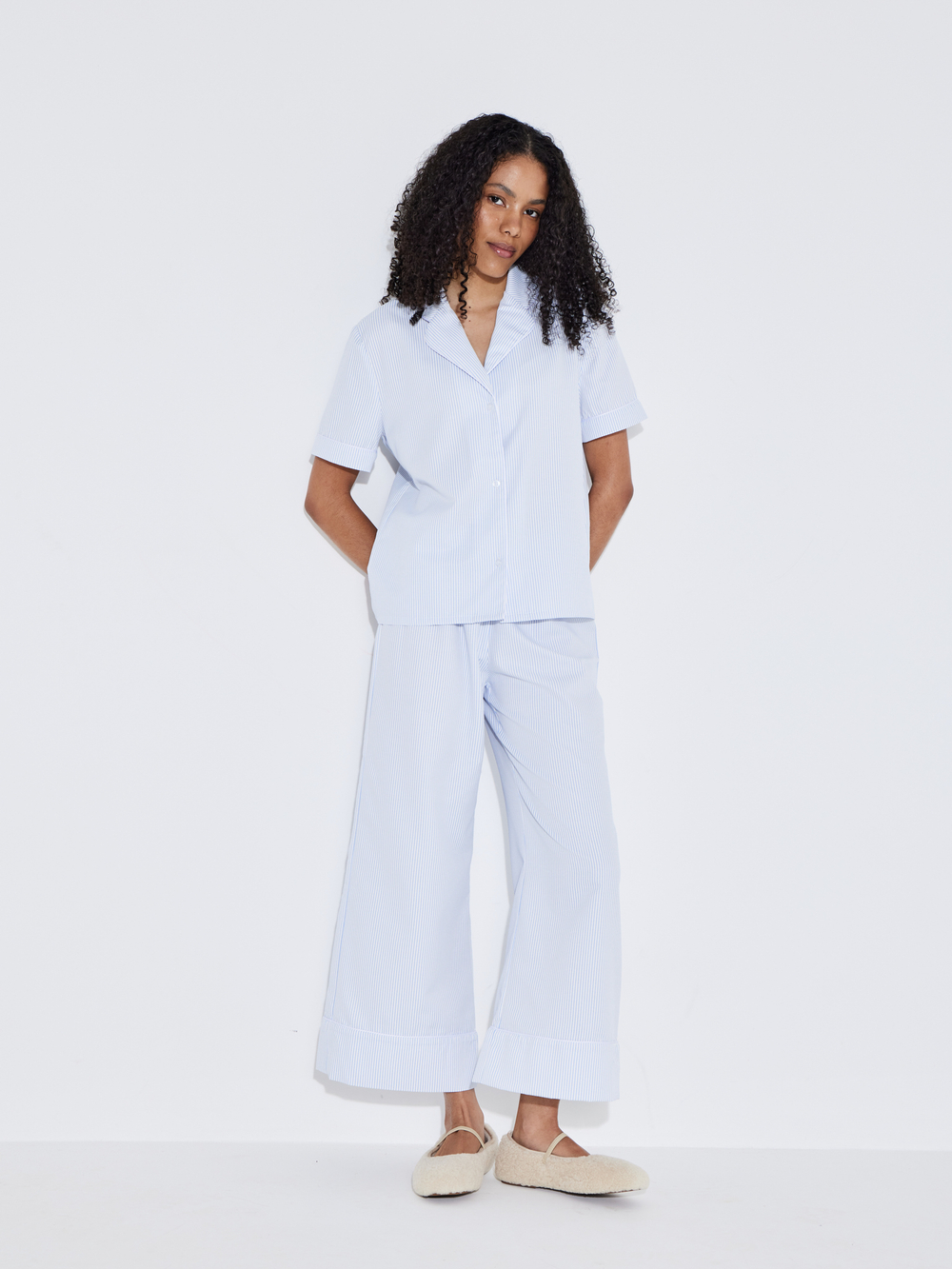 Пижама Suite Pyjama in Light Blue рубашка с коротким рукавом + брюки
